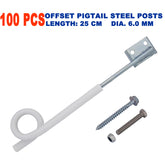 100X 250mm Offset Pigtail Insulator Outrigger  Electric Fence Star Picket Post